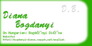 diana bogdanyi business card